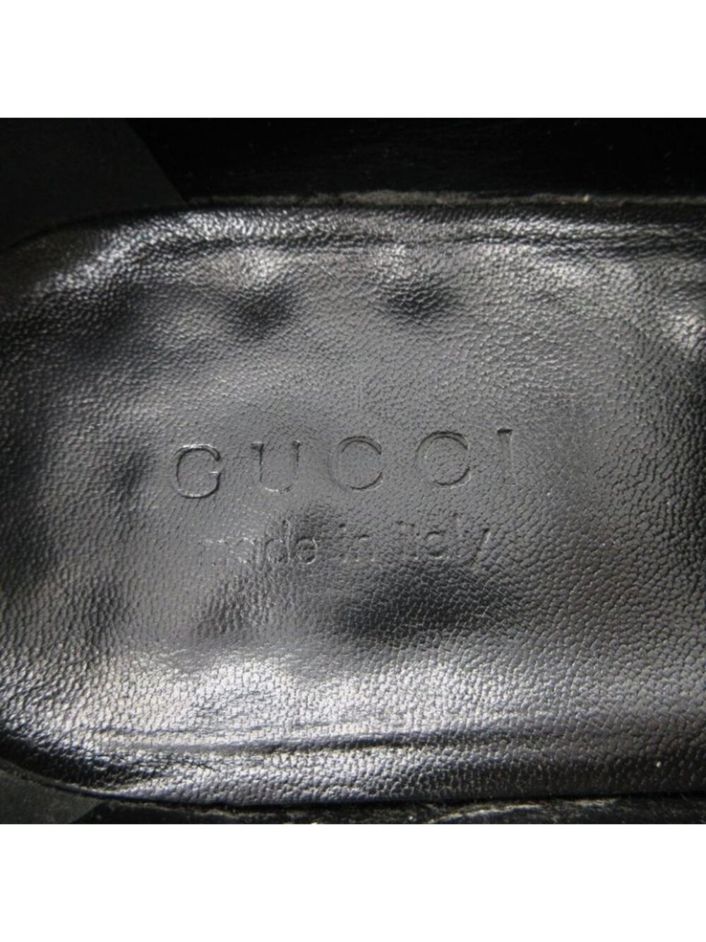 Gucci Loafers Interlocking Patent Leather Shoes Black 9 - Picture 7 of 10